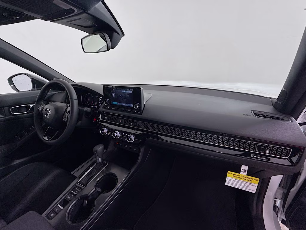 2026 Platinum White Pearl Honda Civic Sport FWD Sedan