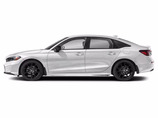 2026 Platinum White Pearl Honda Civic Sport FWD Sedan