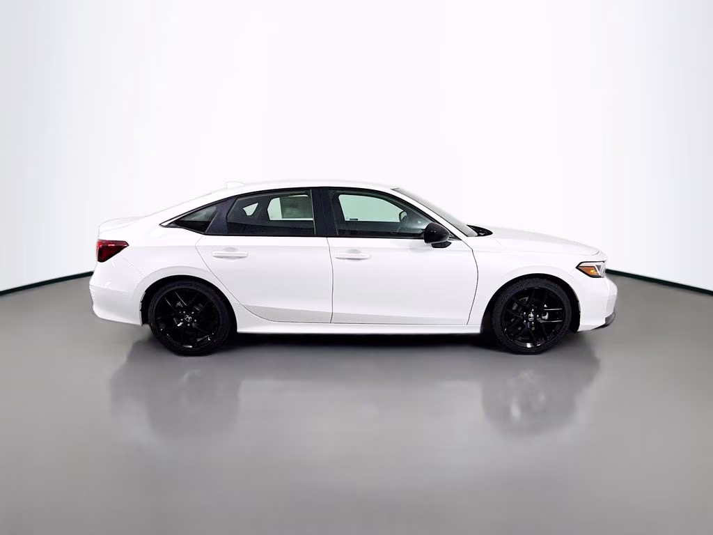2026 Platinum White Pearl Honda Civic Sport FWD Sedan
