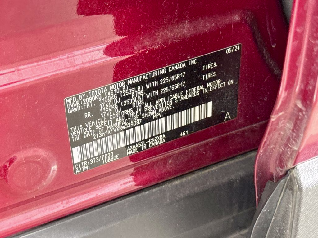 2024 Pearl Toyota RAV4 LE FWD SUV