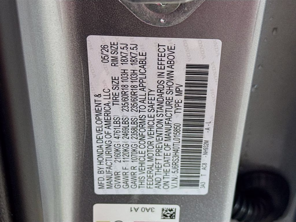 2026 Solar Silver Metallic Honda CR-V EX FWD SUV