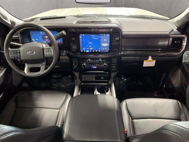 2026 Star White Metallic Tri-Coat Ford Super Duty F-350 SRW Lariat Black Appearance 4X4 Truck