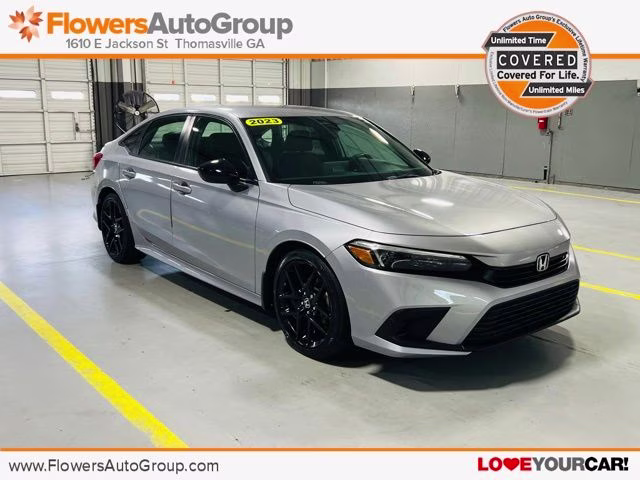 2023 Silver Honda Civic Sport Sedan