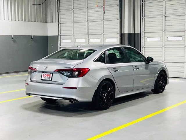 2023 Silver Honda Civic Sport FWD Sedan