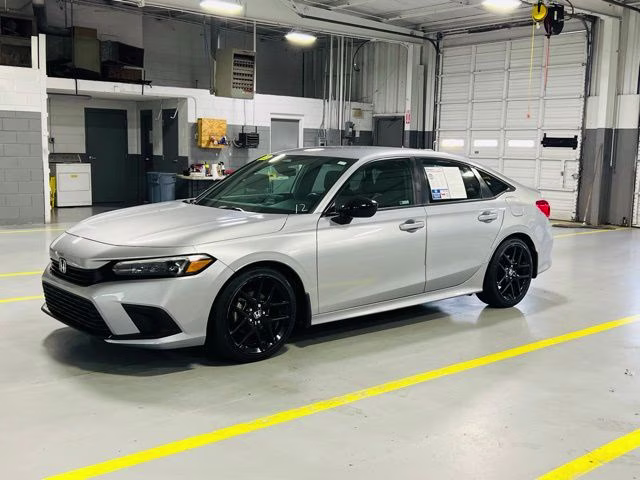 2023 Silver Honda Civic Sport FWD Sedan