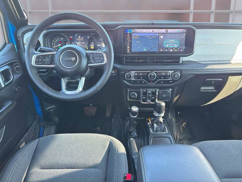 2024 Hydro Blue Pearl Coat Jeep Wrangler Sahara 4xe 4X4 SUV