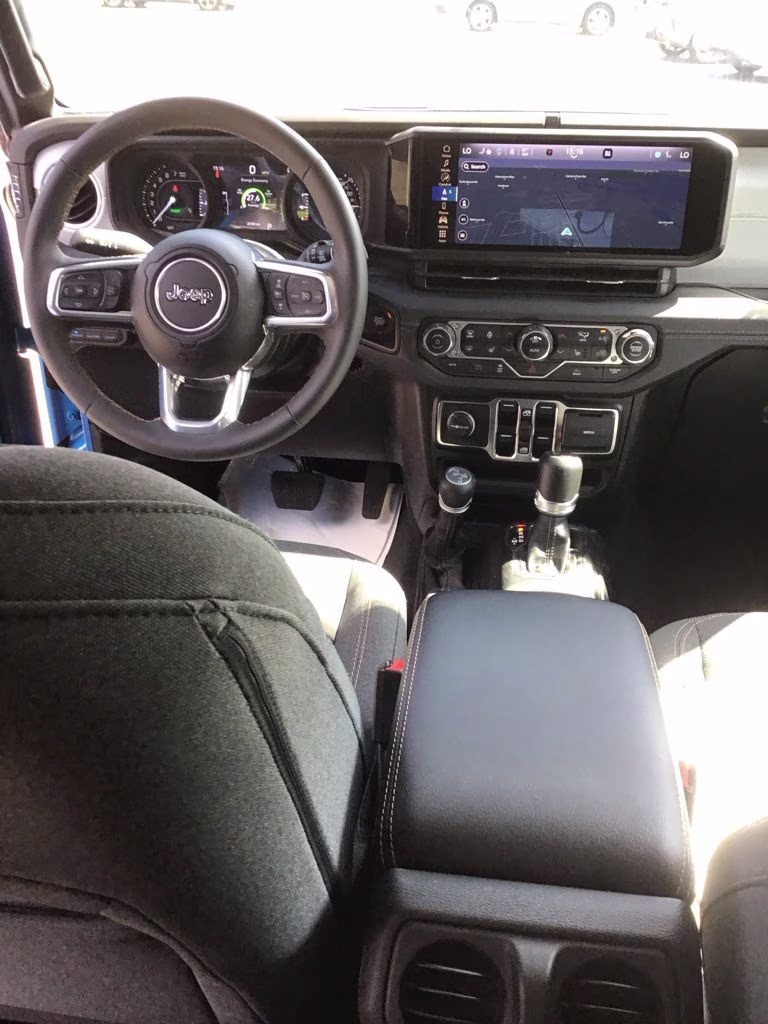 2024 Hydro Blue Pearl Coat Jeep Wrangler Sahara 4xe 4X4 SUV
