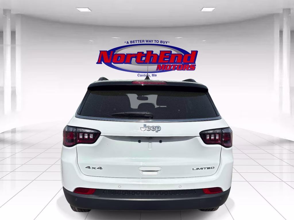 2025 Bright White Clearcoat Jeep Compass Limited 4X4 SUV