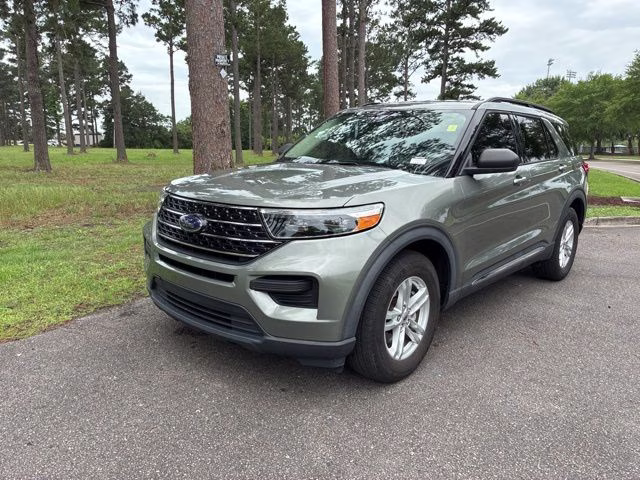2020 Silver Spruce Metallic Ford Explorer XLT RWD SUV