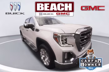 2021 White Frost Tricoat GMC Sierra 1500 SLT 4X4 Truck