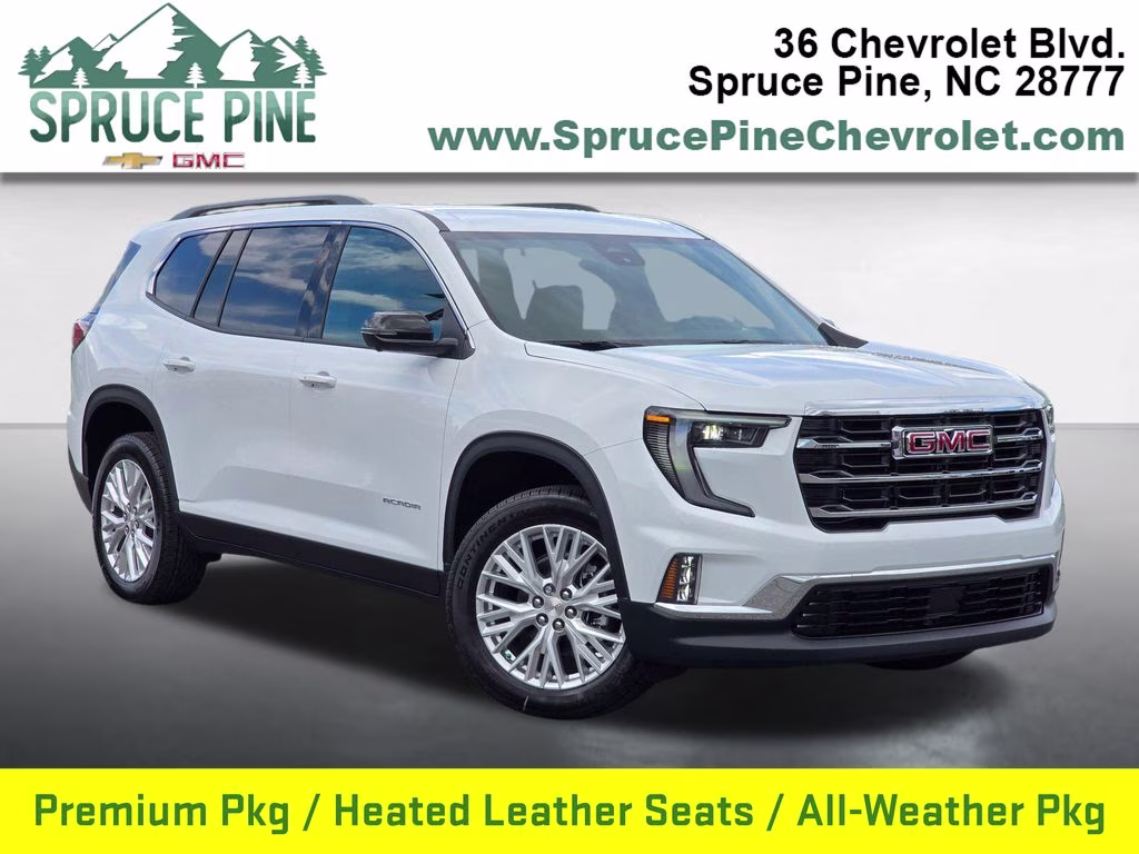 2026 Summit White GMC Acadia Elevation AWD SUV