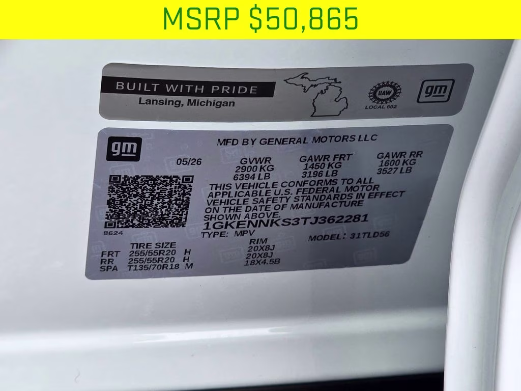 2026 Summit White GMC Acadia Elevation AWD SUV