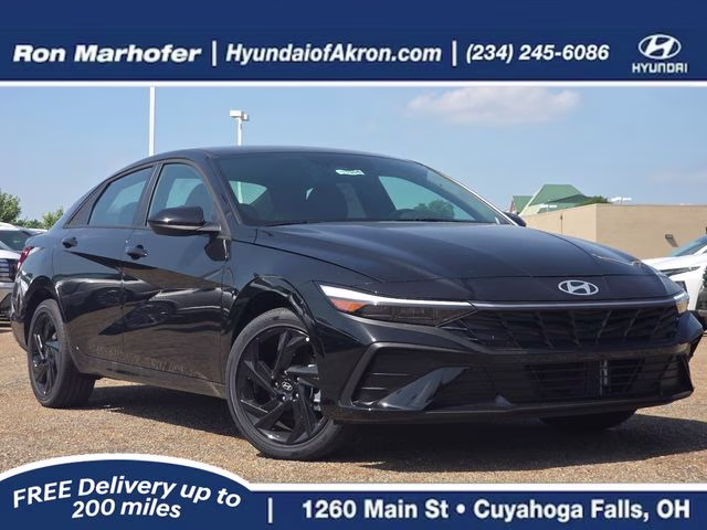2026 Abyss Black Hyundai Elantra Hybrid SEL Sport FWD Sedan
