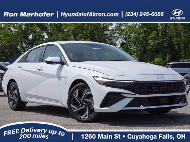 2026 Serenity White Pearl Hyundai Elantra Limited FWD Sedan