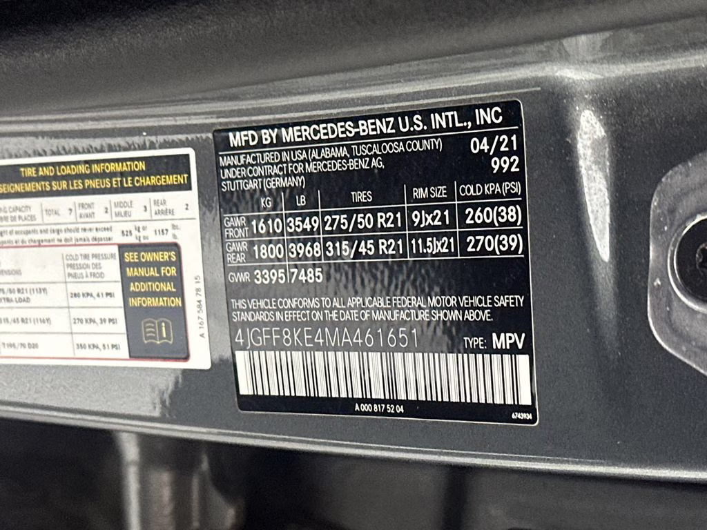 2021 Selenite Gray Metallic Mercedes-Benz GLS GLS 63 AMG AWD SUV