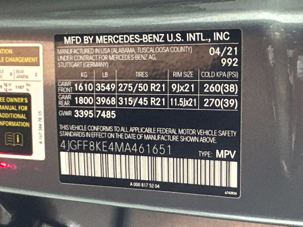 2021 Selenite Gray Metallic Mercedes-Benz GLS GLS 63 AMG AWD SUV