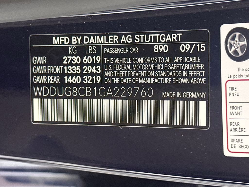 2016 Lunar Mercedes-Benz S-Class S 550 RWD Sedan