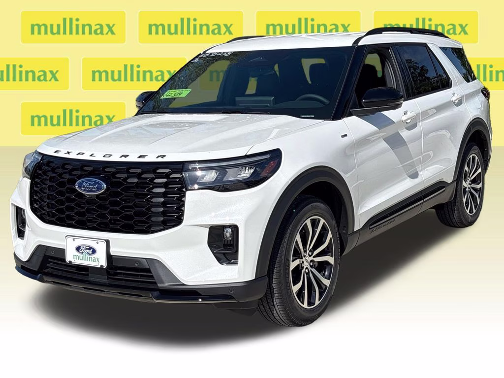 2026 White Metallic Ford Explorer ST-Line RWD SUV
