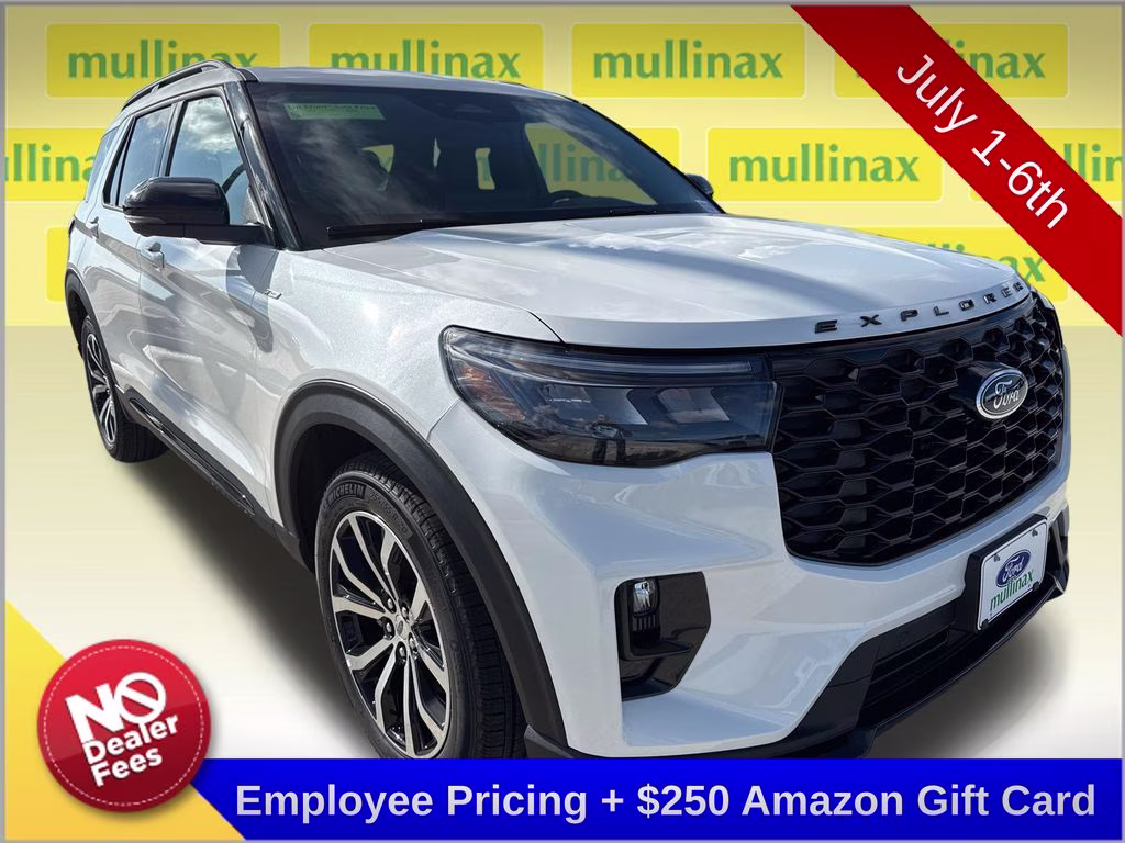 2026 Star White Metallic TC Ford Explorer ST-Line RWD SUV