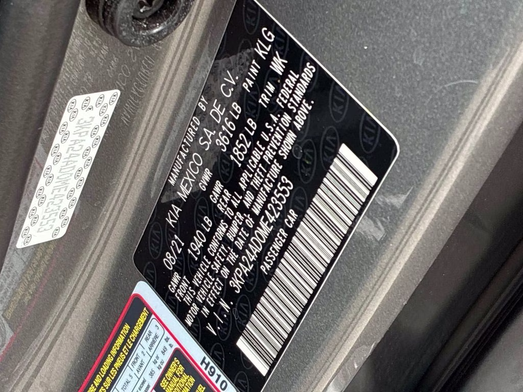 2021 Steel Gray Kia Rio S FWD Sedan