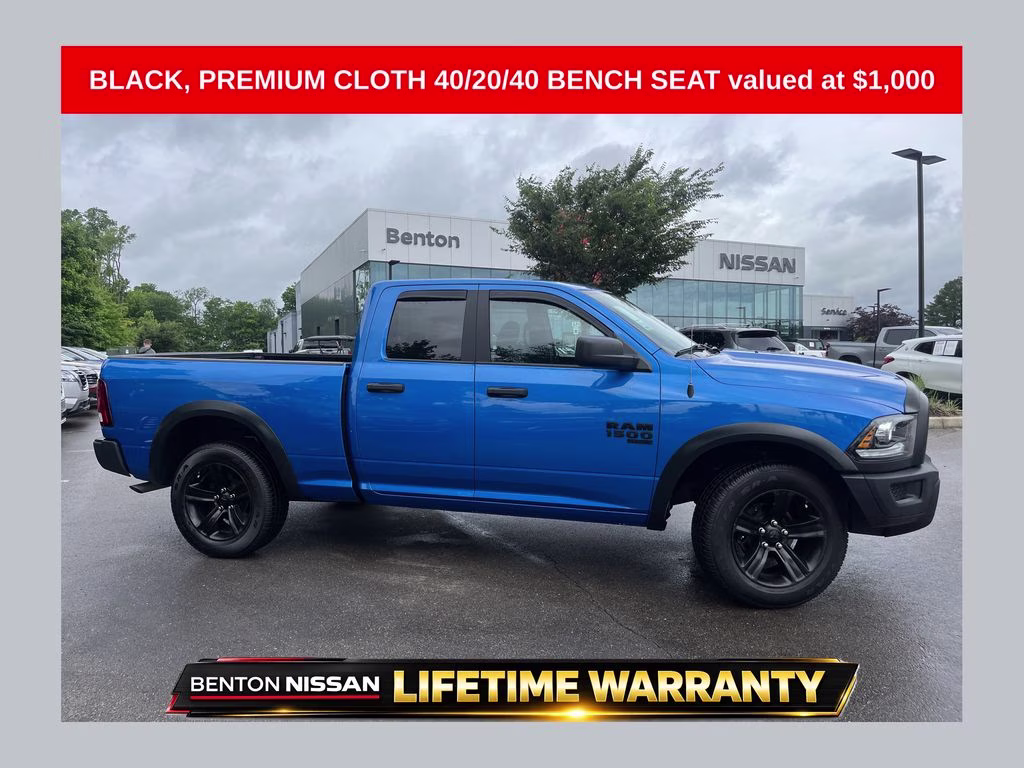 2022 Hydro Blue Pearlcoat Ram 1500 Classic Warlock 4X4 Truck