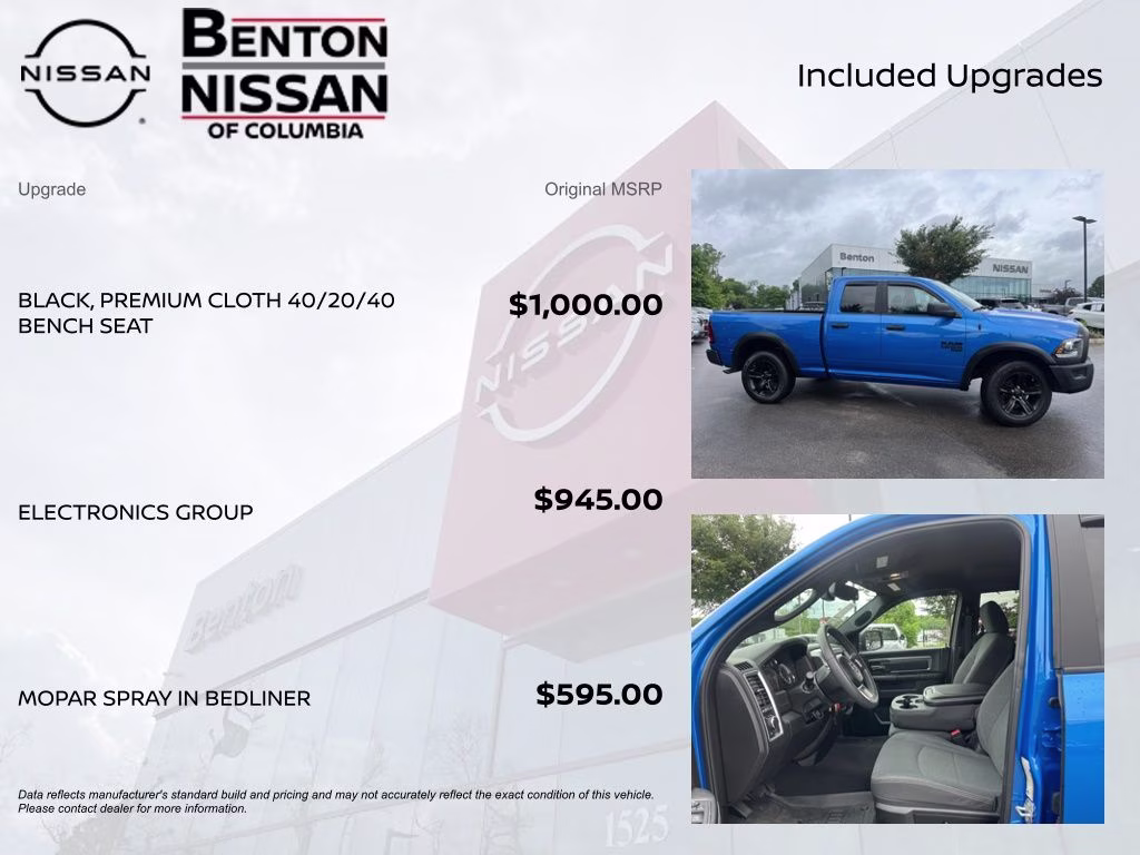 2022 Hydro Blue Pearlcoat Ram 1500 Classic Warlock 4X4 Truck