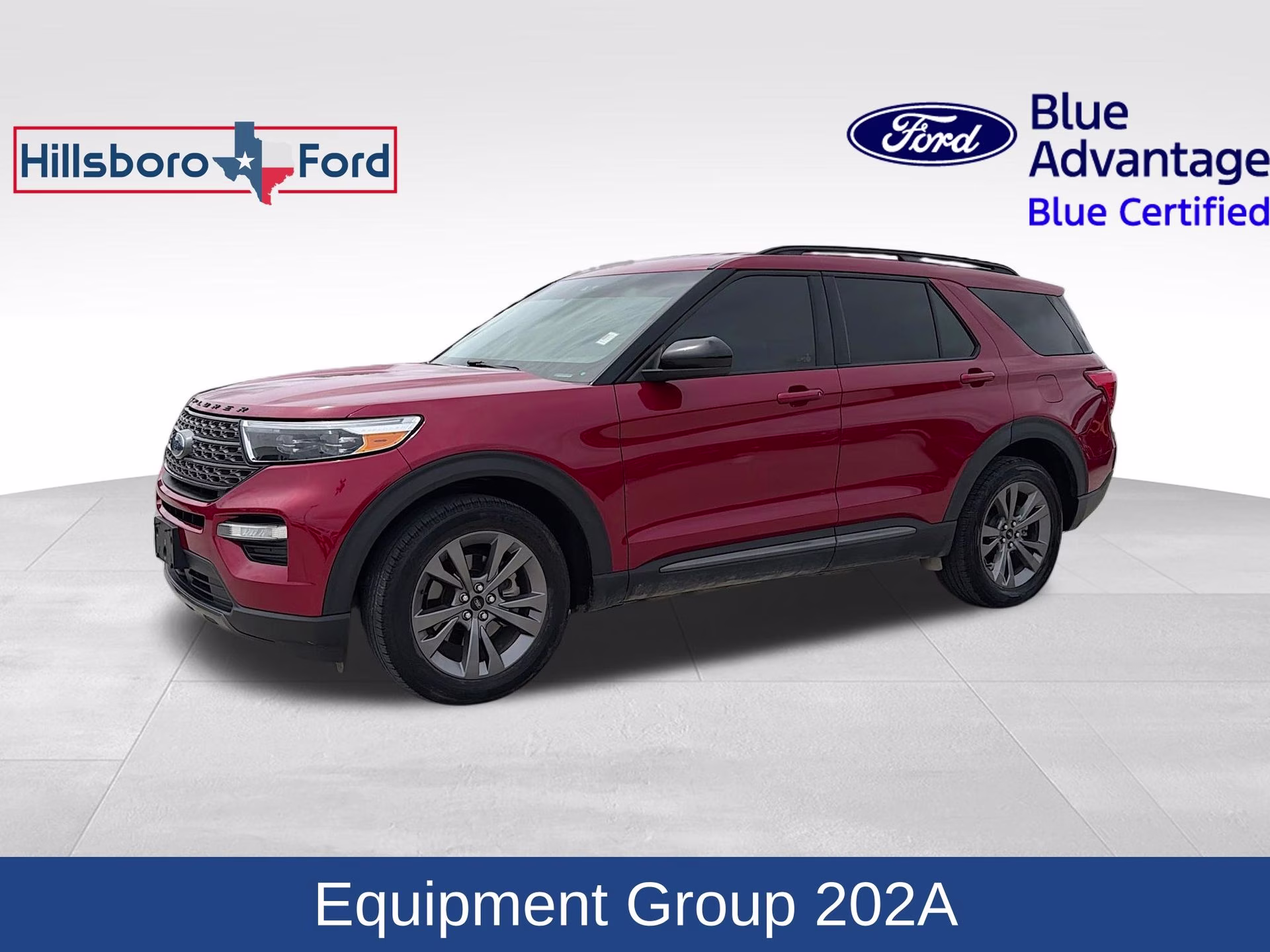 2022 Rapid Red Metallic Tinted Clearcoat Ford Explorer XLT 4X4 SUV