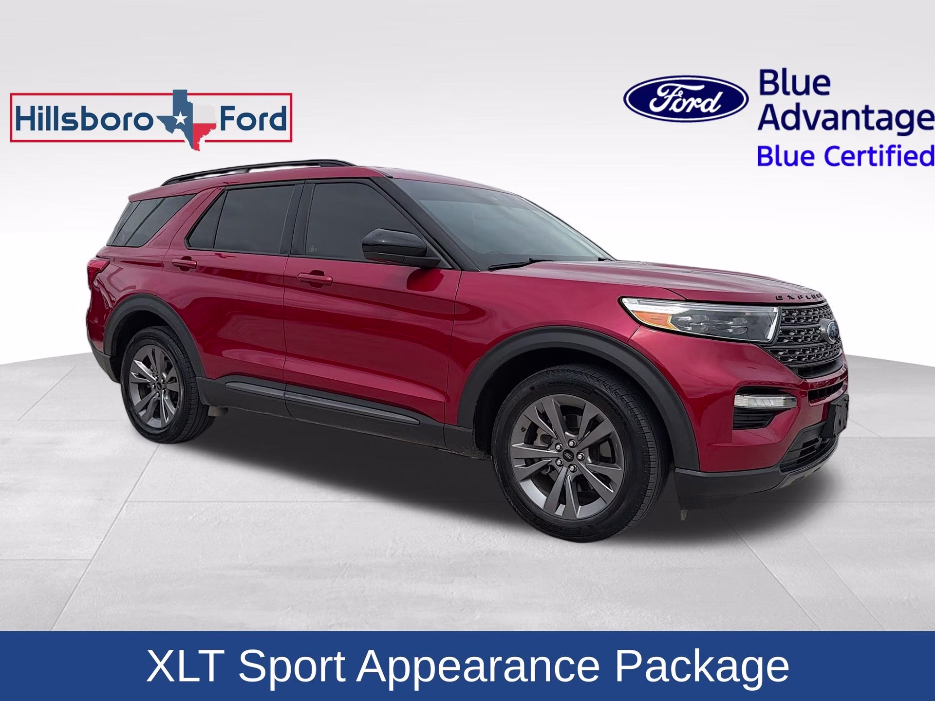 2022 Rapid Red Metallic Tinted Clearcoat Ford Explorer XLT 4X4 SUV