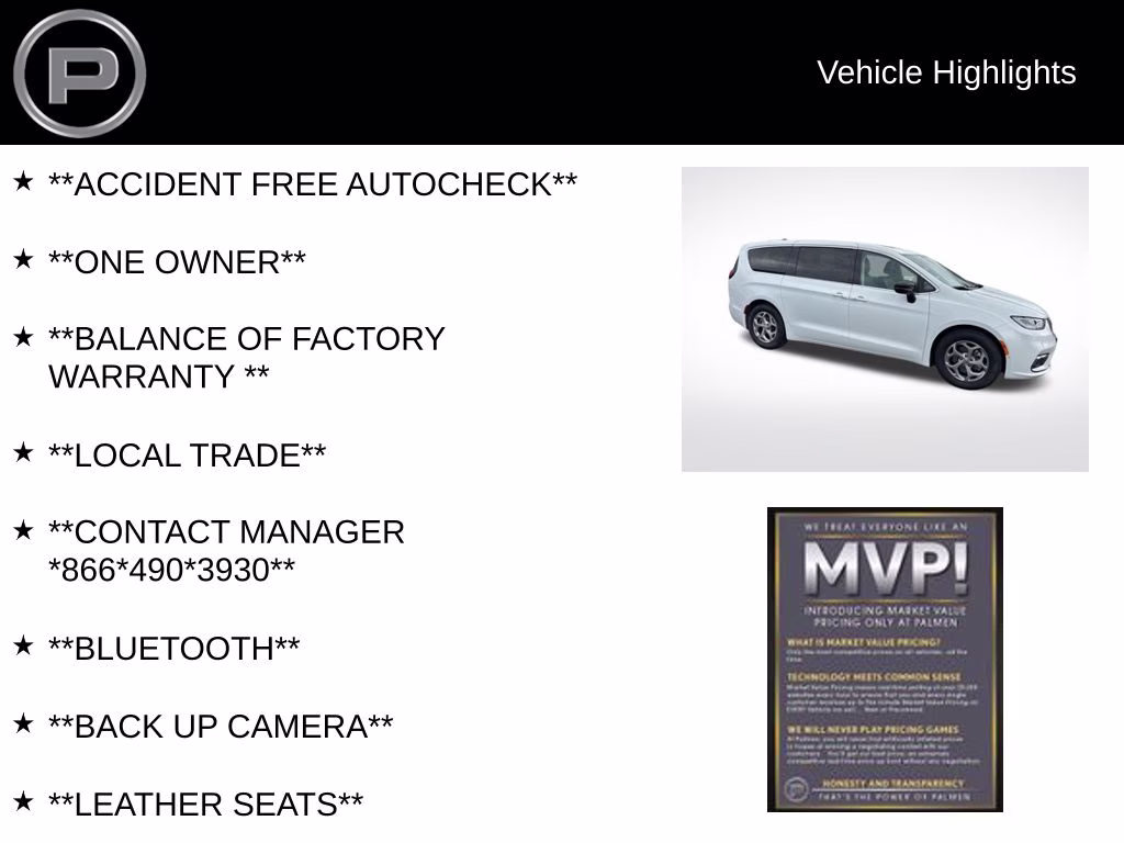 2024 Bright White Clearcoat Chrysler Pacifica Limited FWD Van