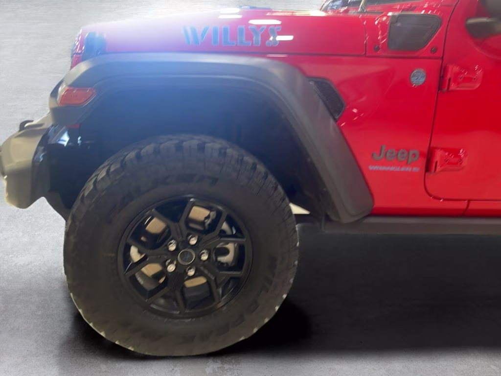 2025 Firecracker Red Clearcoat Jeep Wrangler 4xe Willys 4X4 SUV