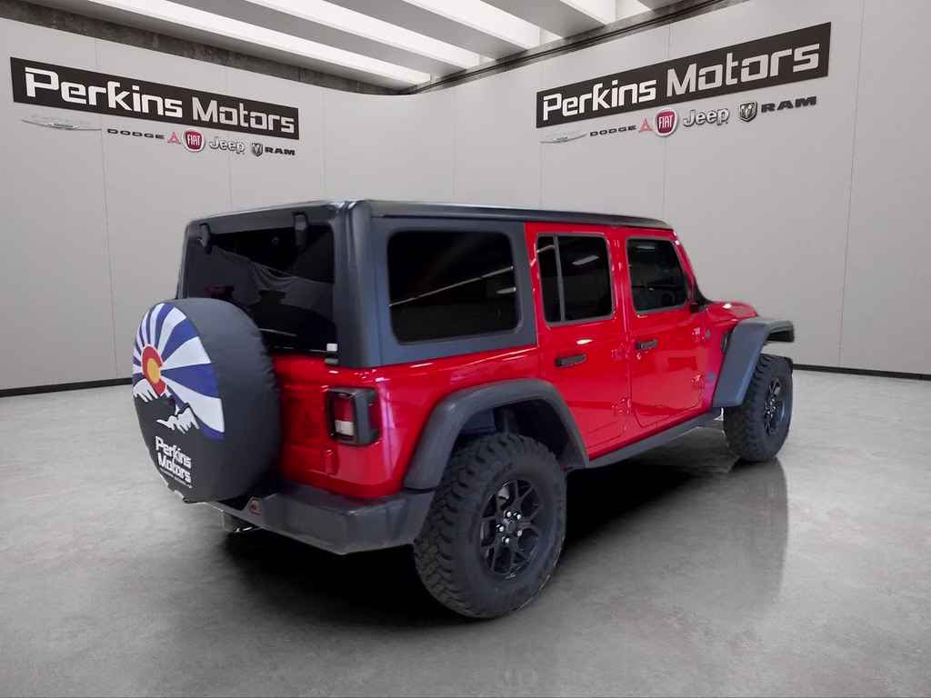 2025 Firecracker Red Clearcoat Jeep Wrangler 4xe Willys 4X4 SUV