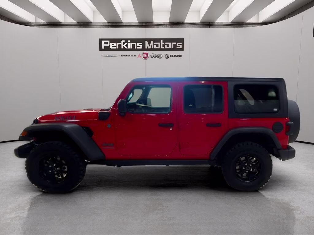 2025 Firecracker Red Clearcoat Jeep Wrangler 4xe Willys 4X4 SUV