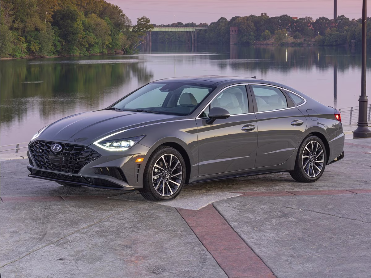 2021 Portofino Gray Hyundai Sonata Limited FWD Sedan