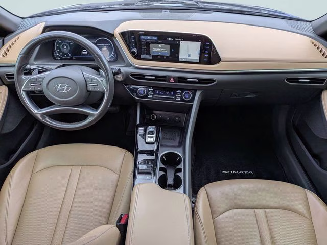2021 Portofino Gray Hyundai Sonata Limited FWD Sedan