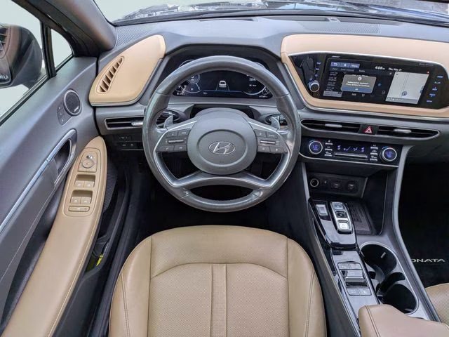 2021 Portofino Gray Hyundai Sonata Limited FWD Sedan