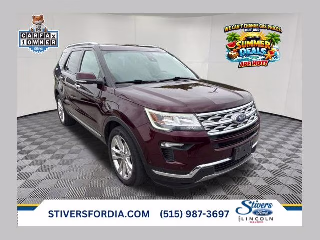 2018 Burgundy Ford Explorer Limited 4X4 SUV