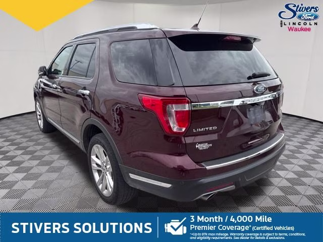 2018 Burgundy Ford Explorer Limited 4X4 SUV