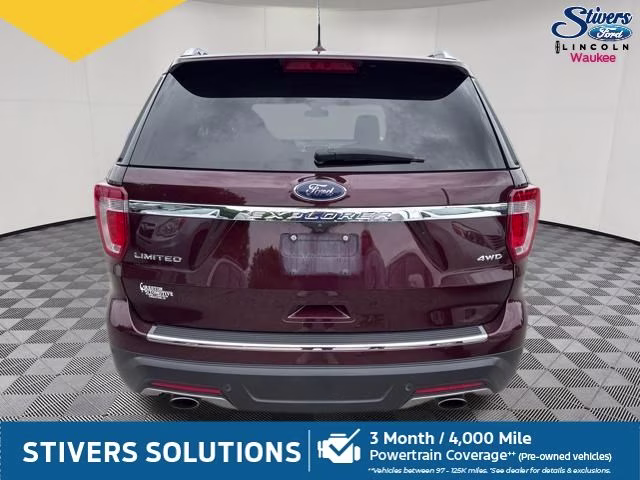 2018 Burgundy Ford Explorer Limited 4X4 SUV