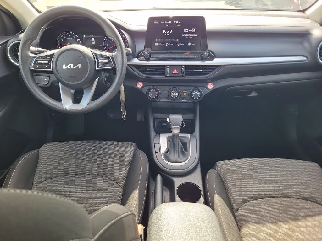 2023 Snow White Pearl Kia Forte LXS FWD Sedan
