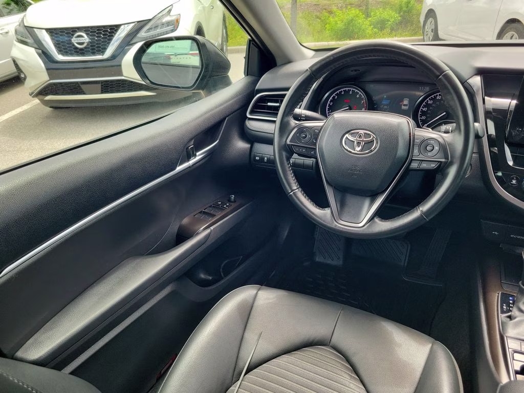 2024 Midnight Black Metallic Toyota Camry SE Nightshade AWD Sedan