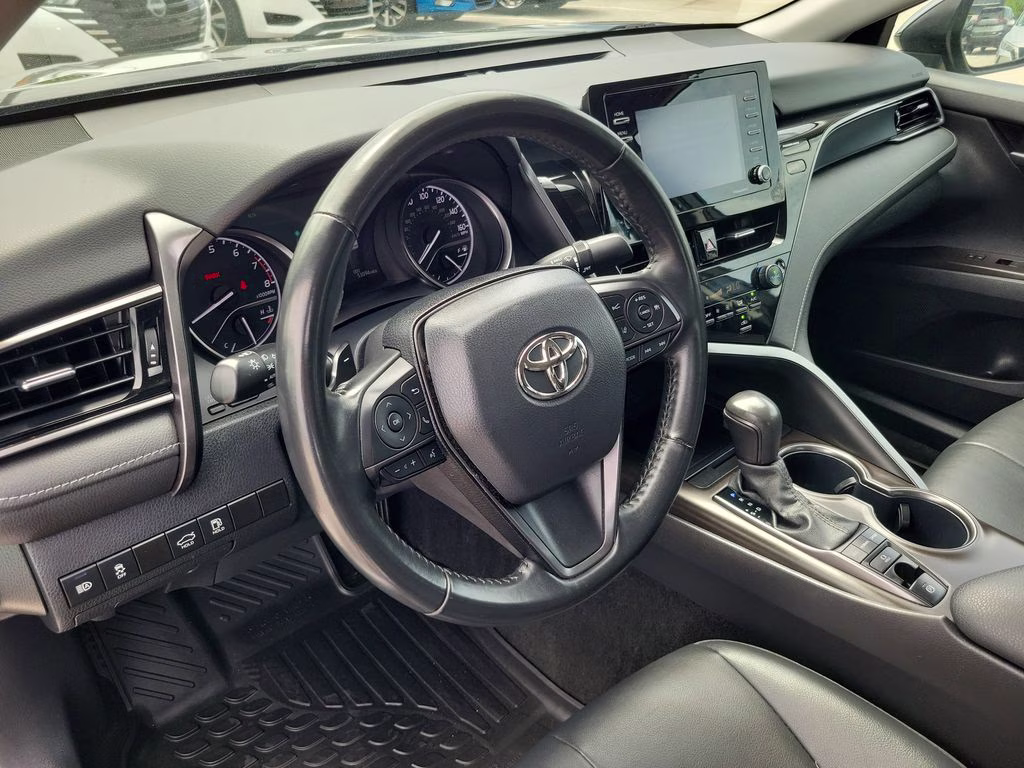 2024 Midnight Black Metallic Toyota Camry SE Nightshade AWD Sedan
