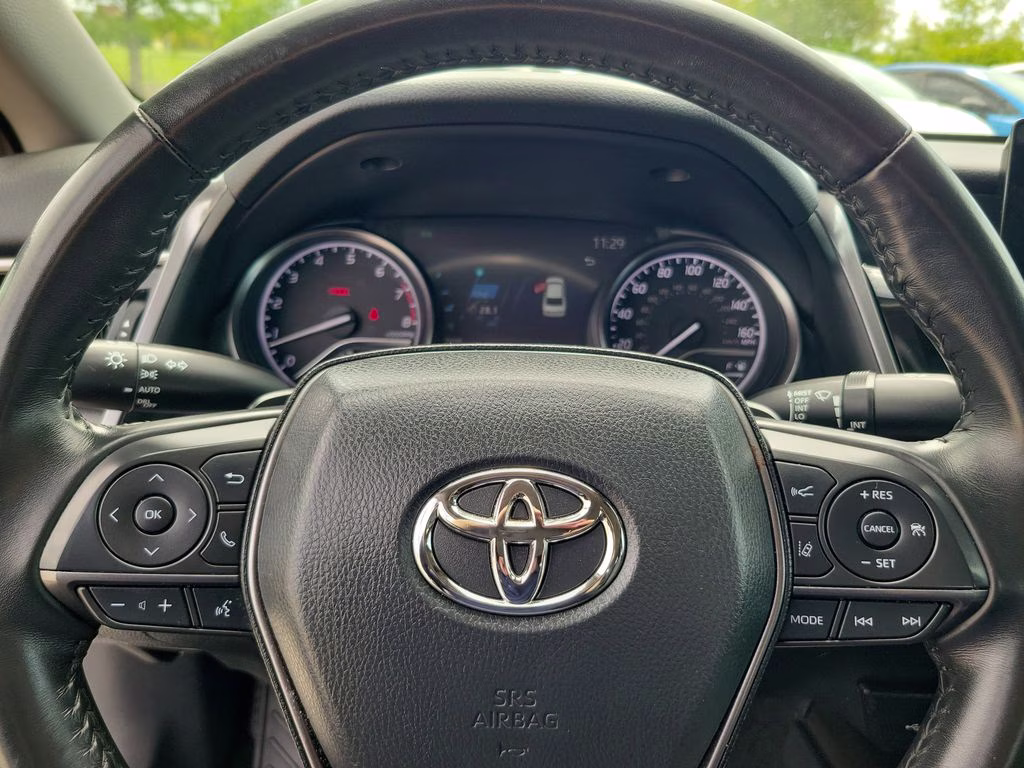 2024 Midnight Black Metallic Toyota Camry SE Nightshade AWD Sedan