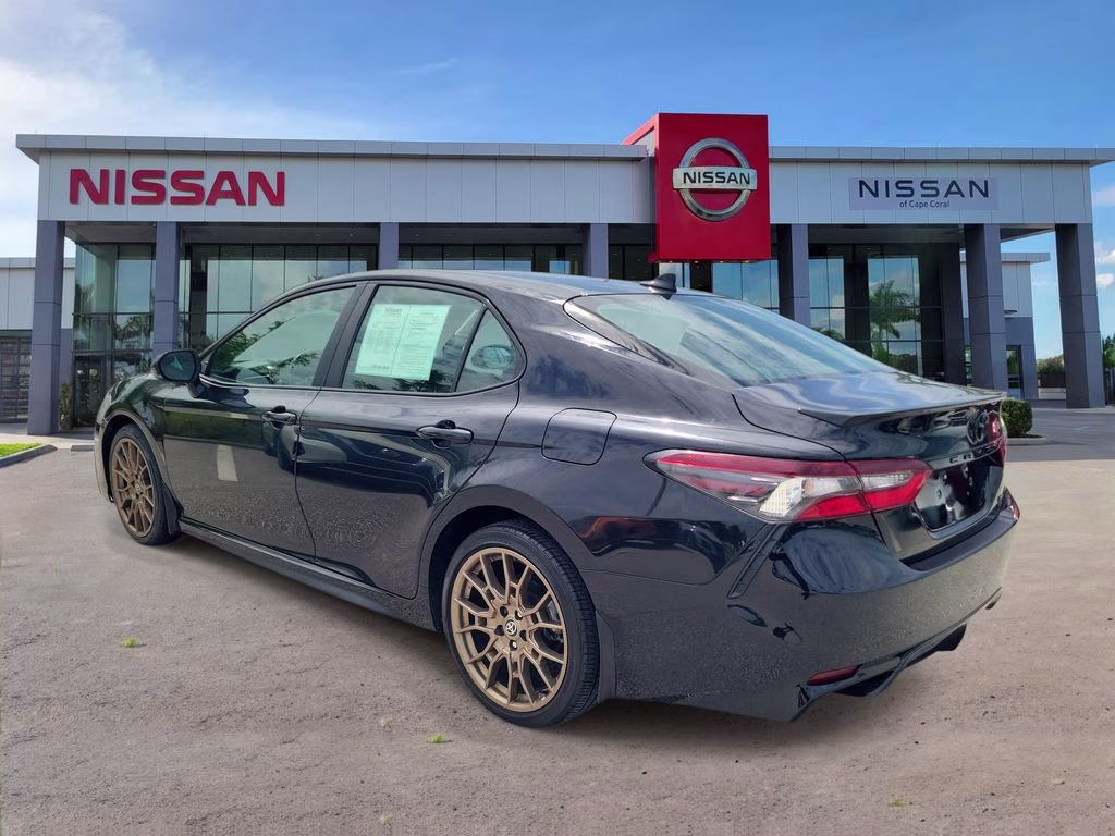 2024 Midnight Black Metallic Toyota Camry SE Nightshade AWD Sedan