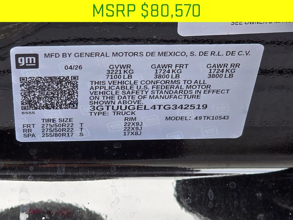 2026 Onyx Black GMC Sierra 1500 Denali 4X4 Truck
