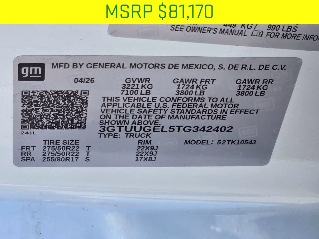 2026 Glacier White Tricoat GMC Sierra 1500 Denali 4X4 Truck