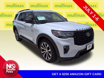 2026 Space White Metallic Ford Explorer ST-Line RWD SUV