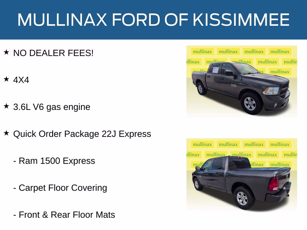 2017 Granite Crystal Metallic Clearcoat Ram 1500 Express 4X4 Truck