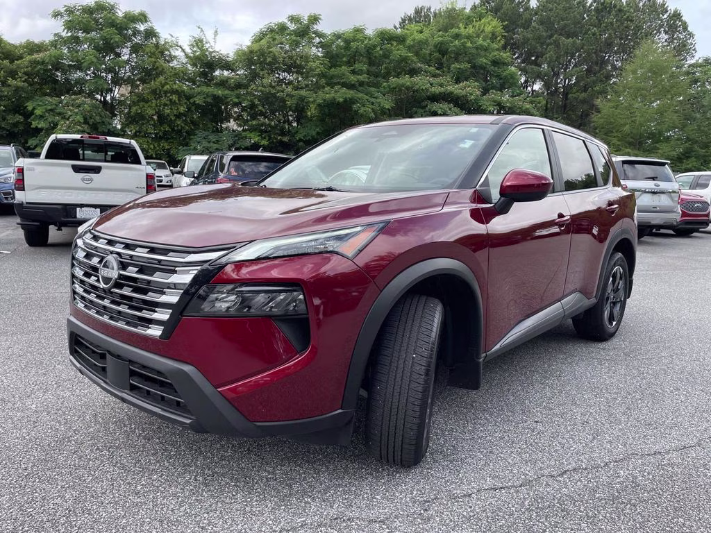 2025 Scarlet Ember Tintcoat Nissan Rogue SV FWD SUV