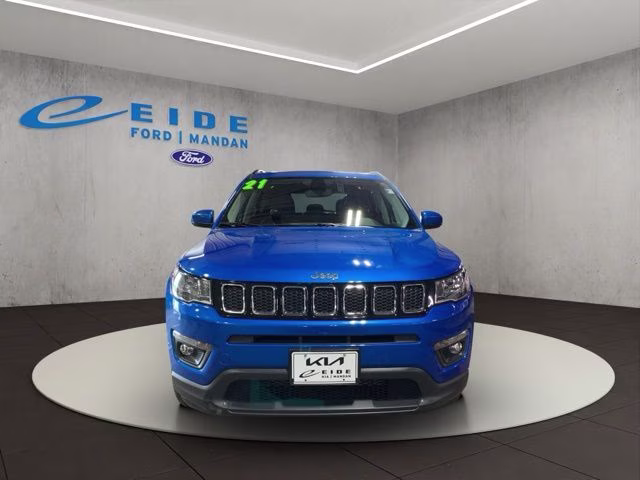 2021 Laser Blue Pearlcoat Jeep Compass Latitude 4X4 SUV