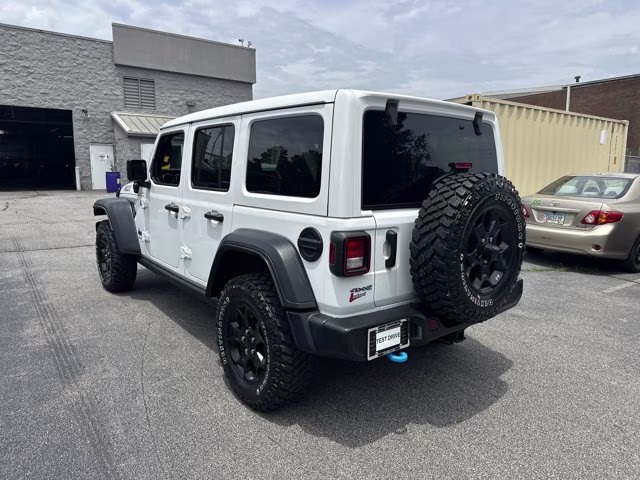 2023 Bright White Clearcoat Jeep Wrangler 4xe 4x4 4X4 Convertible